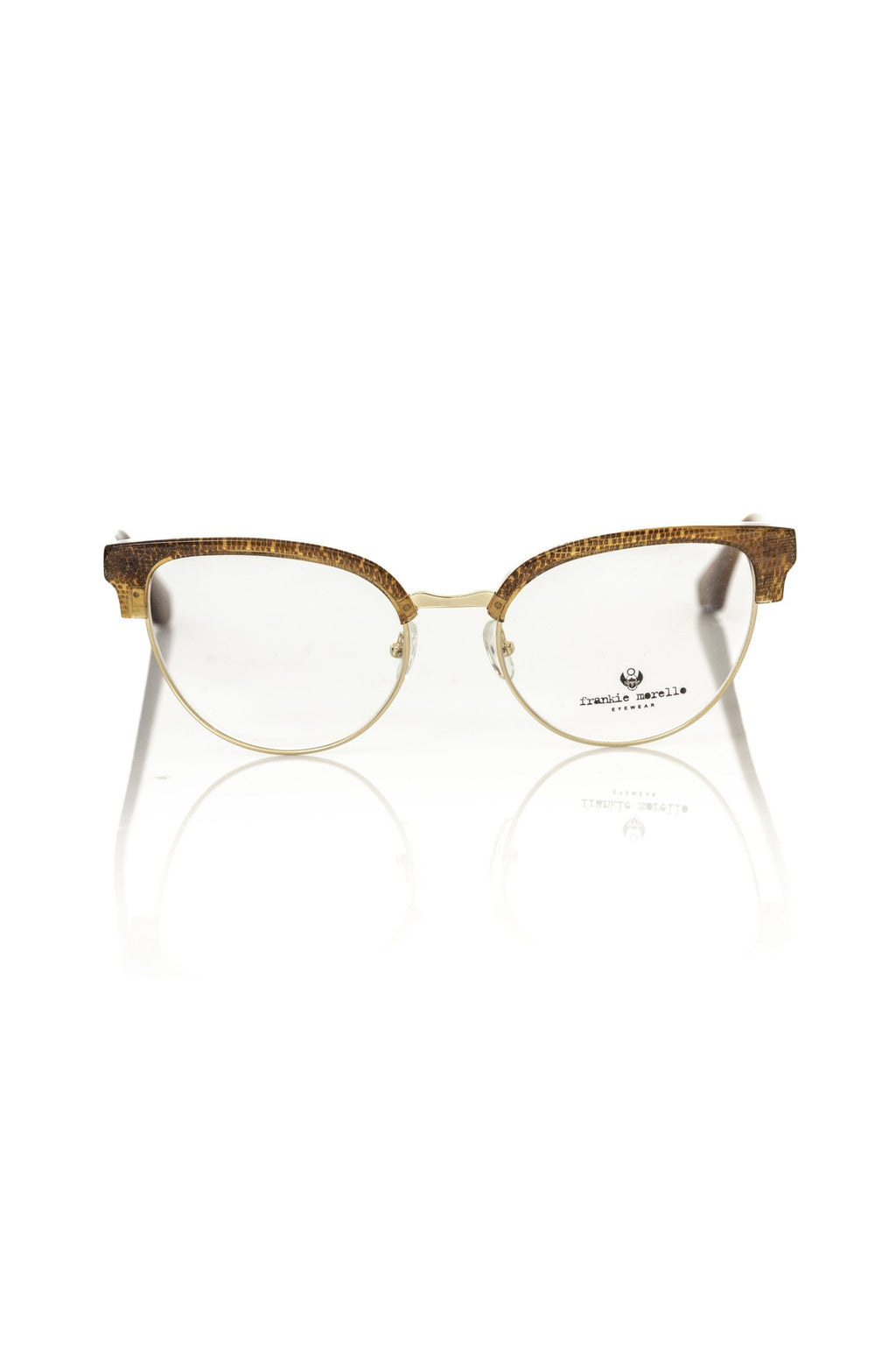 Frankie Morello Brown Metallic Fiber Women's Glasses
