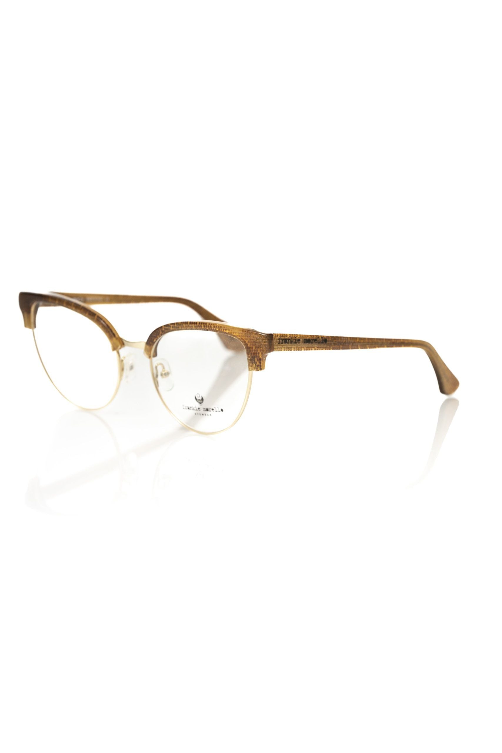 Frankie Morello Brown Metallic Fiber Women's Glasses