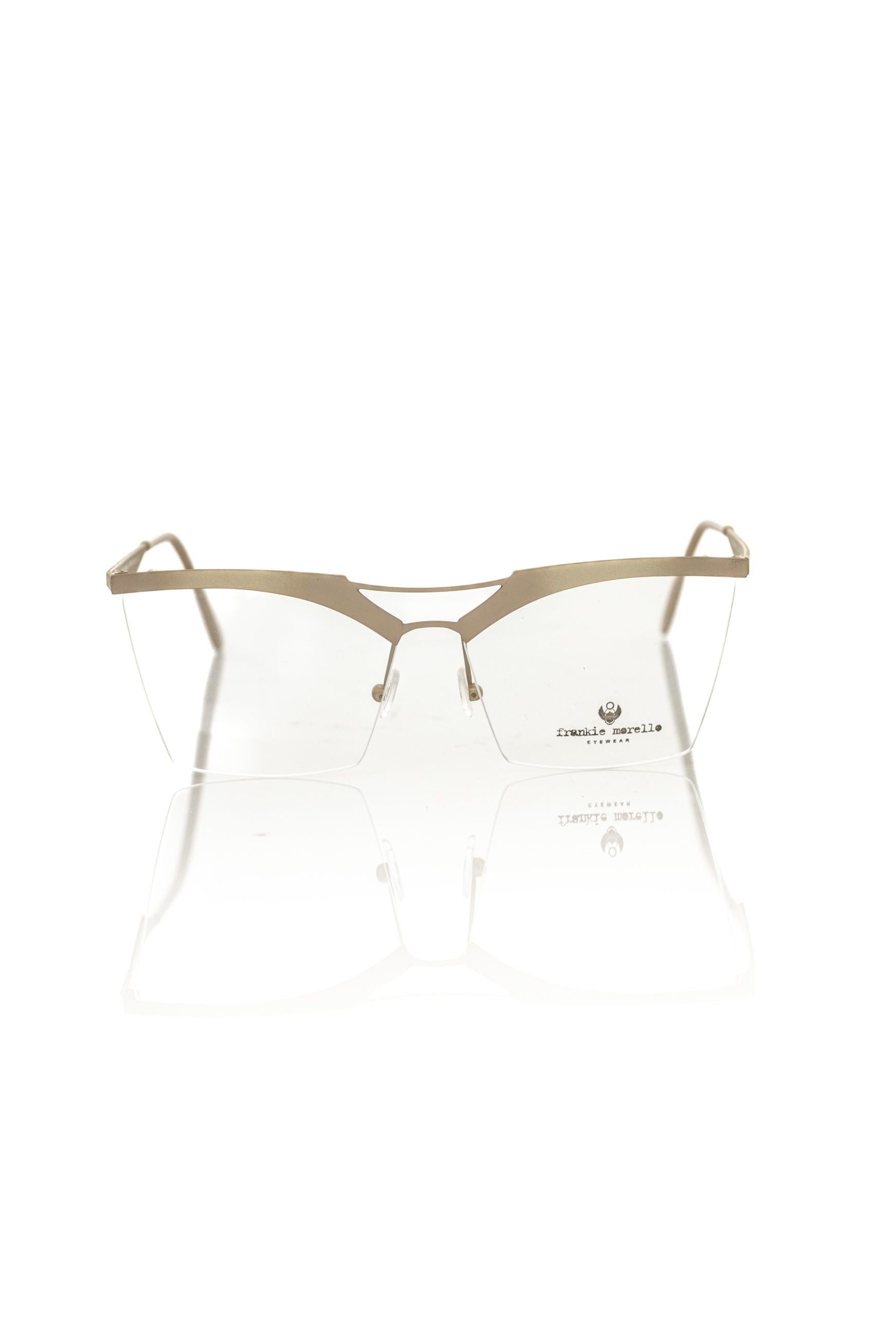 Frankie Morello Brown Metallic Women's Glasses Frame