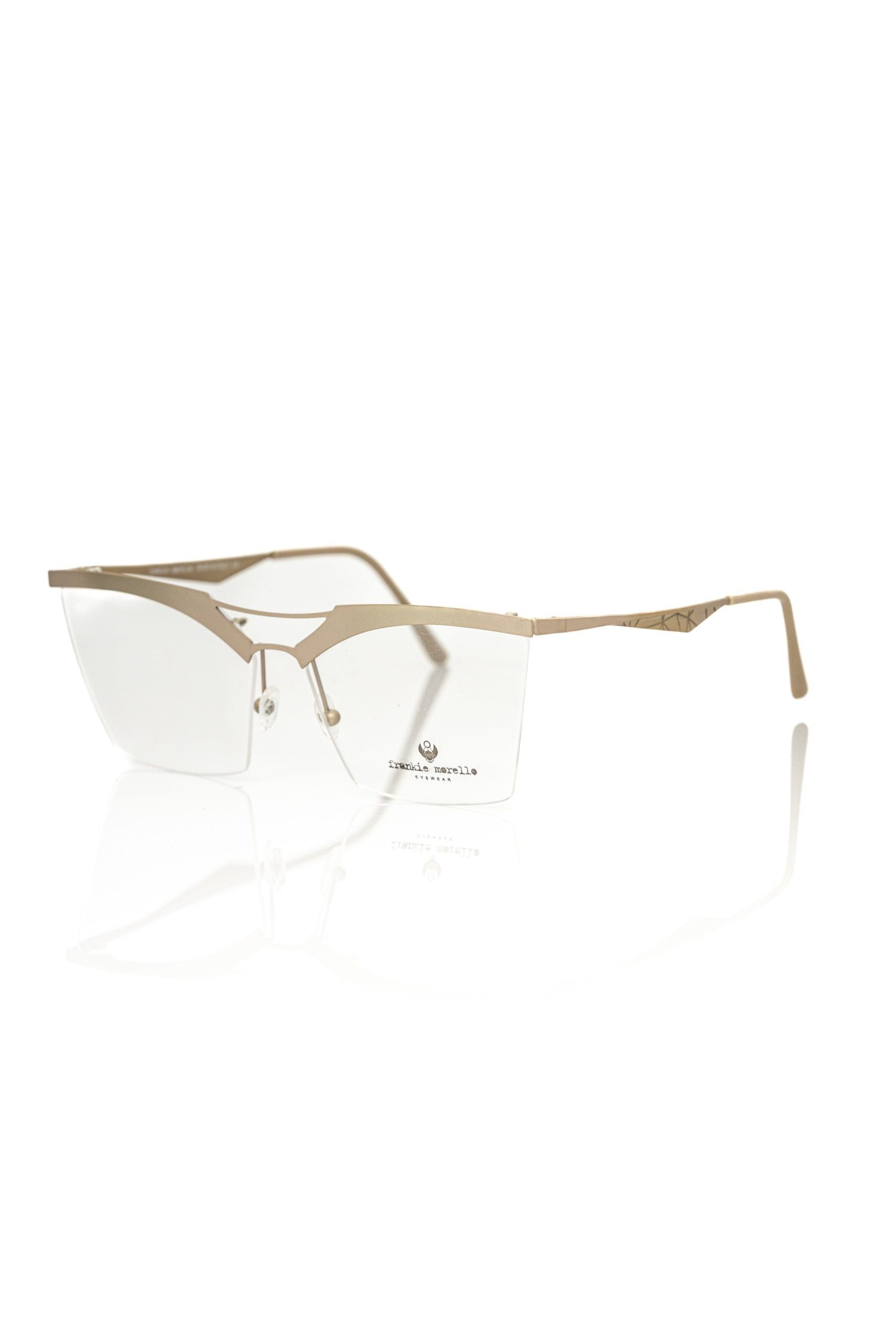 Frankie Morello Brown Metallic Women's Glasses Frame