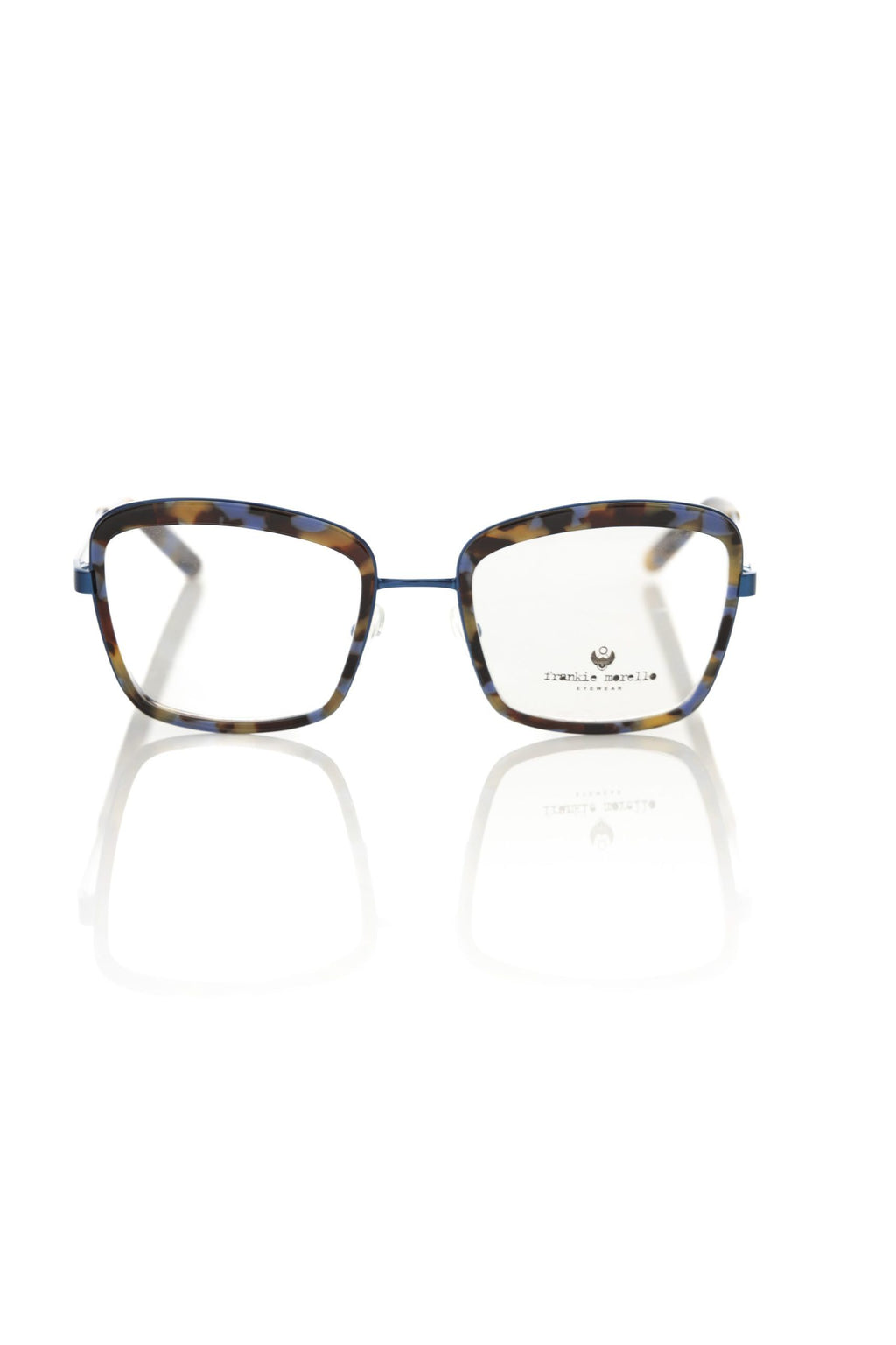 Frankie Morello Women's Glasses with Blue Metallic Frame