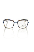 Frankie Morello Women's Glasses with Blue Metallic Frame
