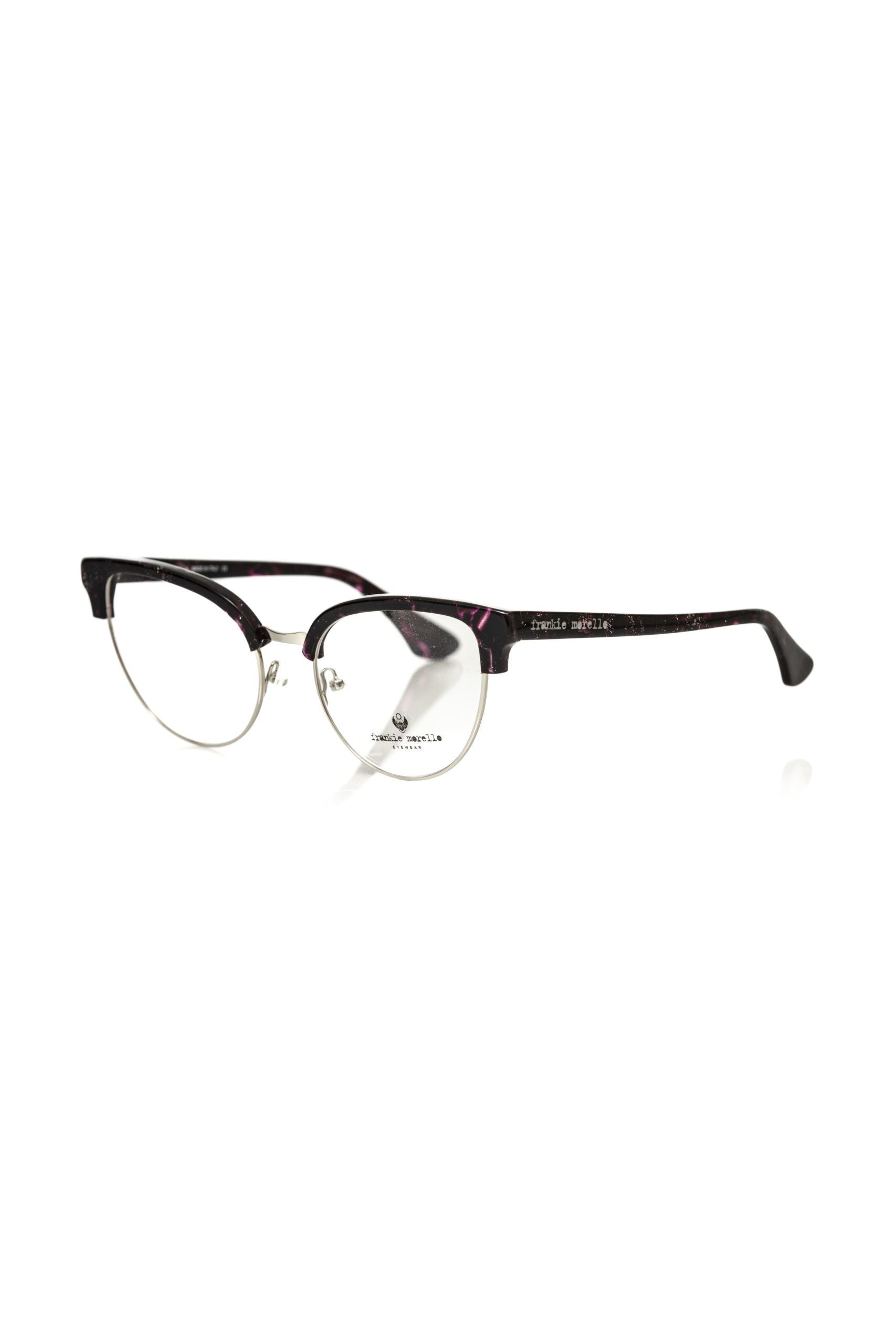 Frankie Morello Damenbrille in Burgunderrot mit Metallic-Effekt