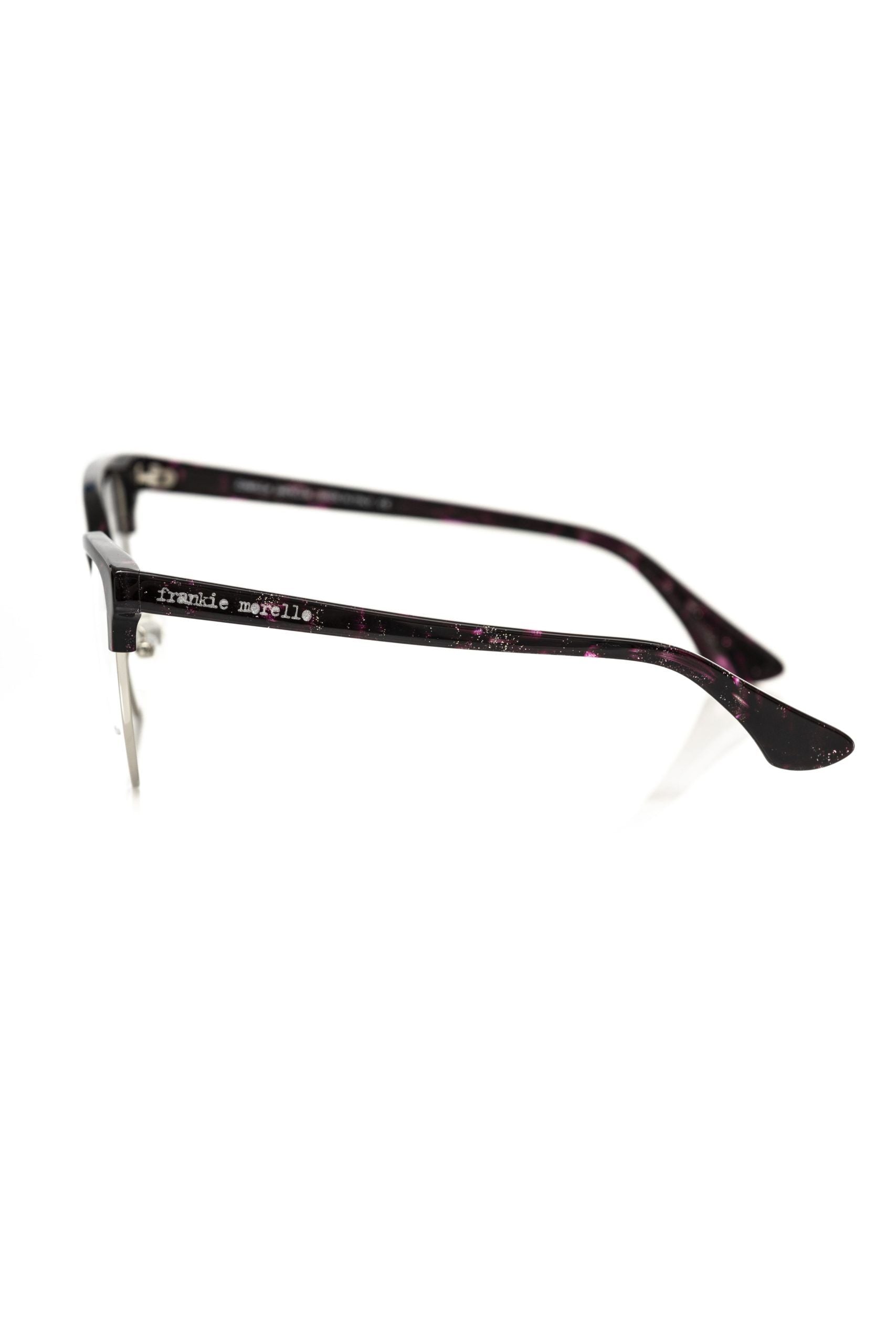 Frankie Morello Damenbrille in Burgunderrot mit Metallic-Effekt