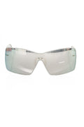 Frankie Morello Women's Silver Metal Fiber Sunglasses