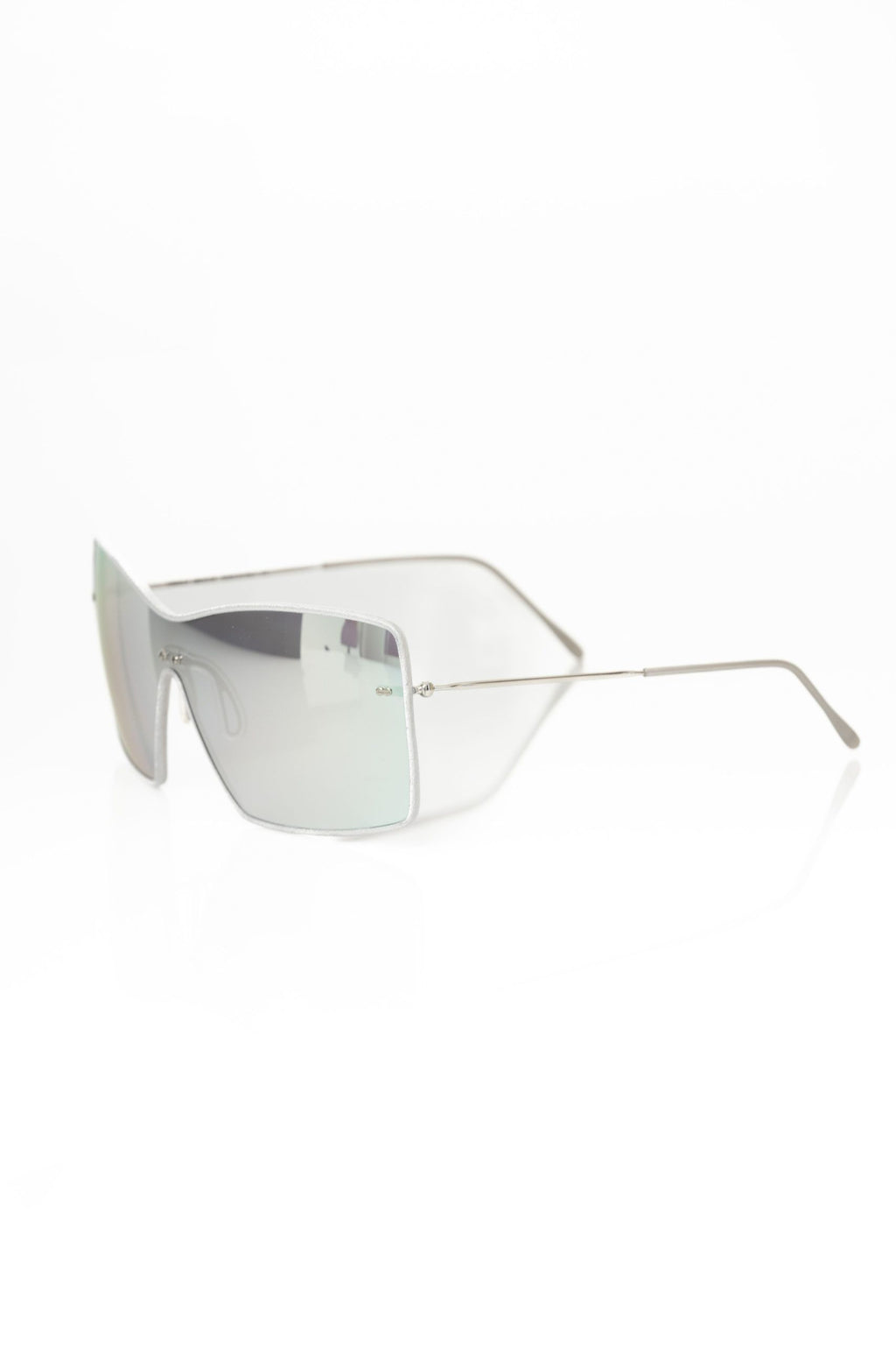 Frankie Morello Women's Silver Metal Fiber Sunglasses