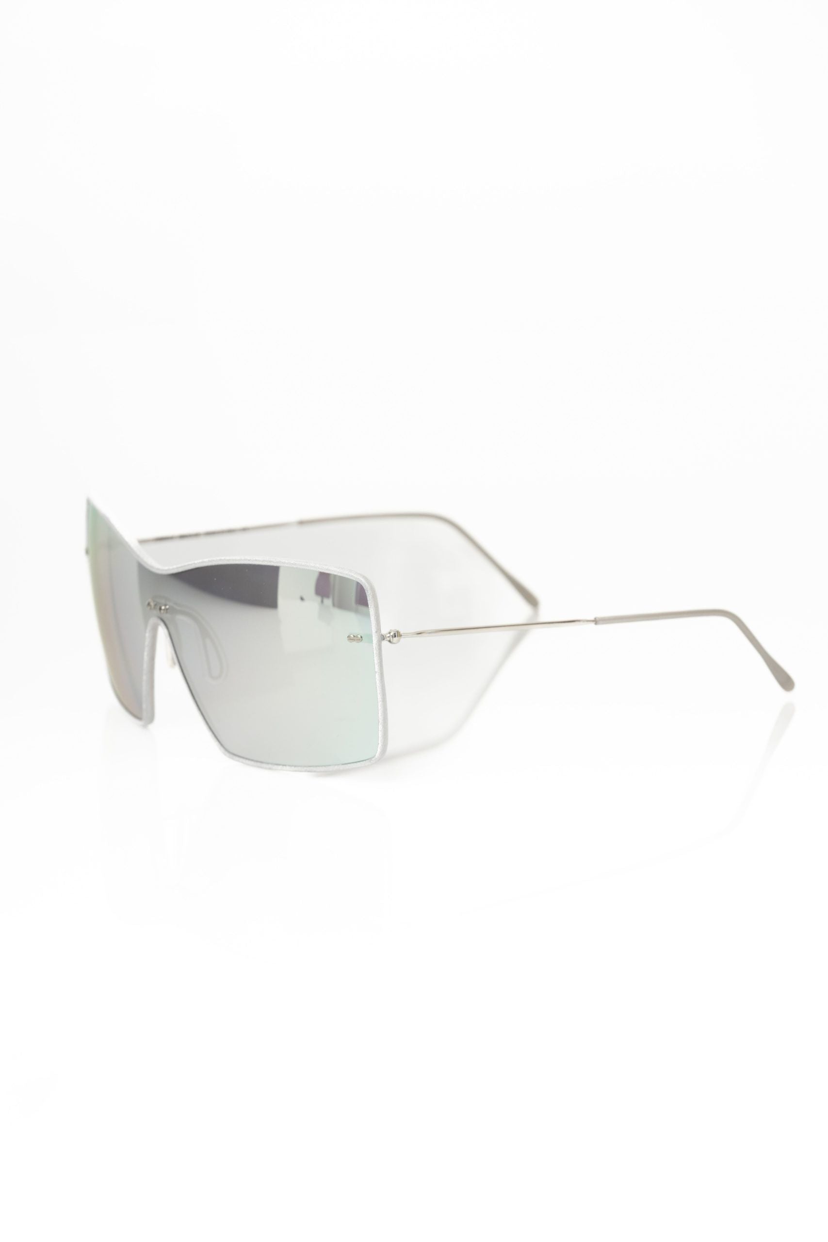 Frankie Morello Women's Silver Metal Fiber Sunglasses
