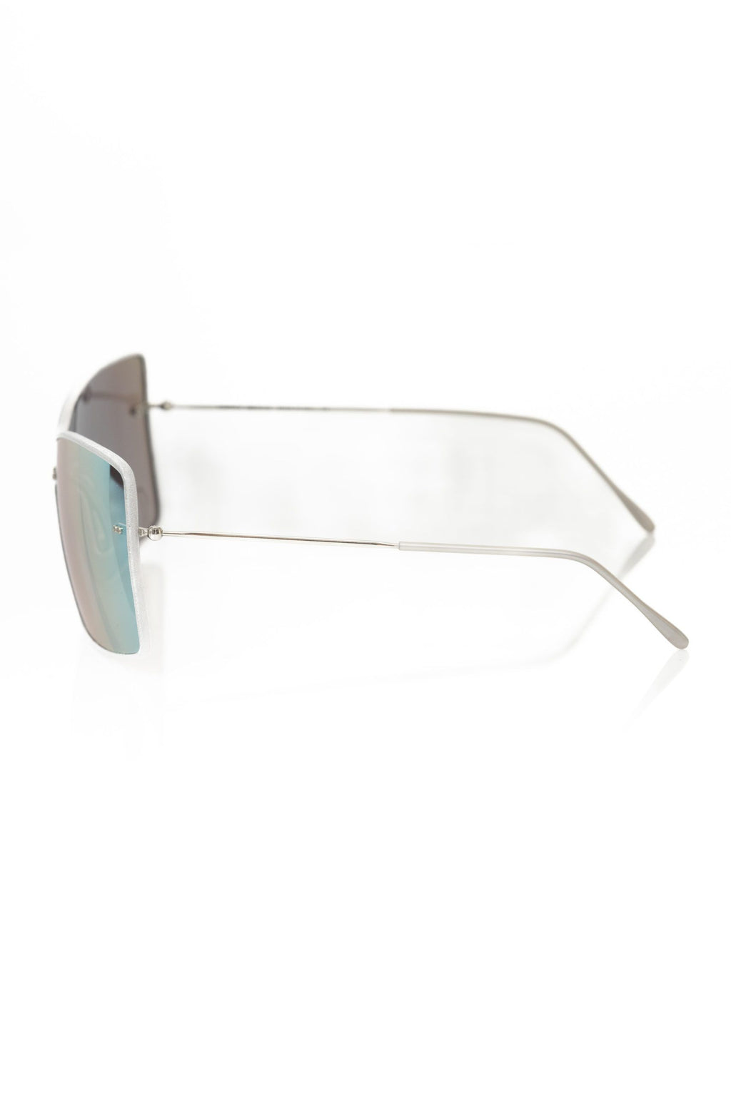 Frankie Morello Women's Silver Metal Fiber Sunglasses