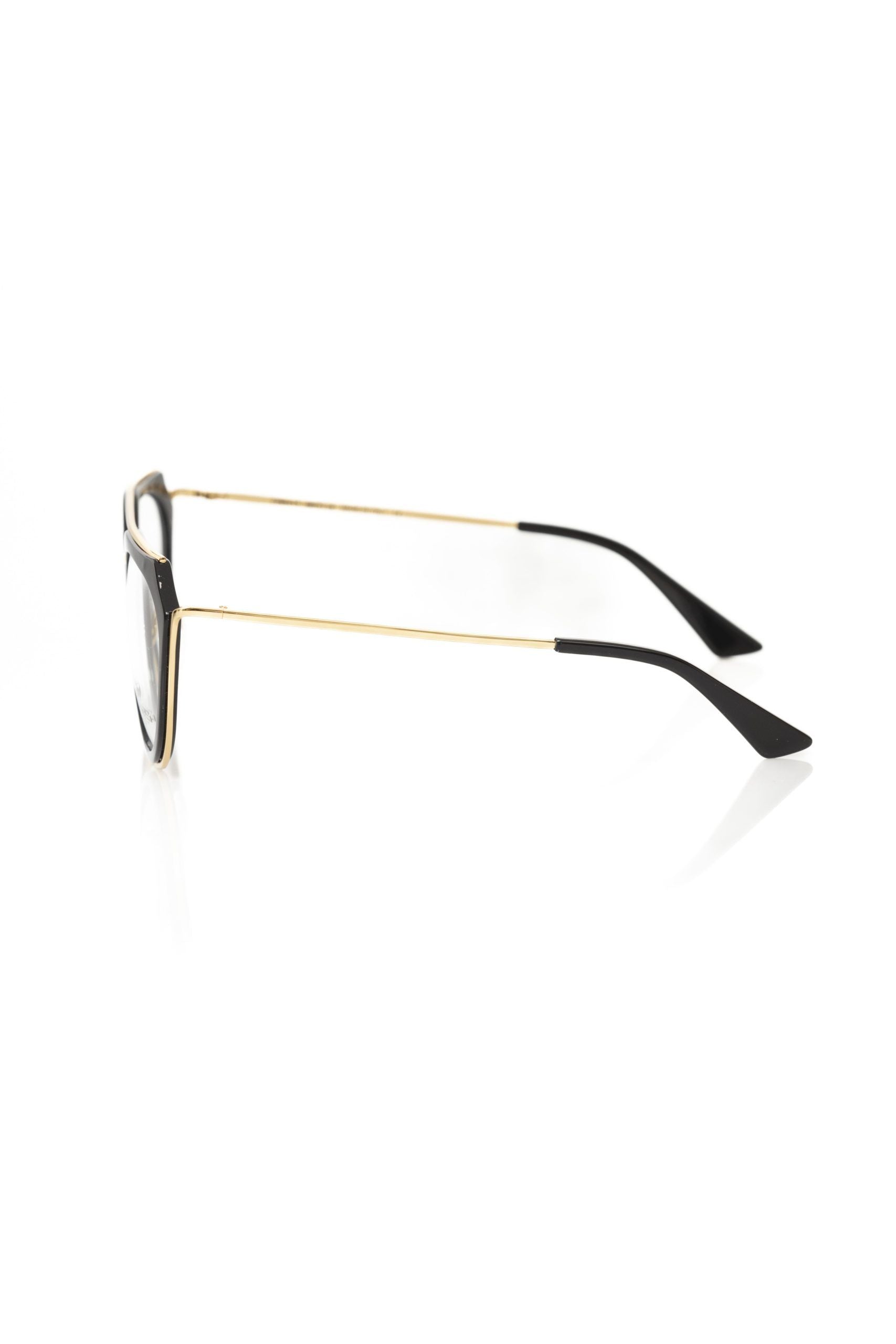 Frankie Morello Chic Pilot-Style Glasses with Gold Accents