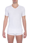 Bikkembergs Men's White Cotton T-Shirt