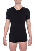 Bikkembergs Schwarzes Baumwoll-T-Shirt für Herren