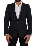 Dolce & Gabbana Dunkelblauer einreihiger Mantel MARTINI Blazer