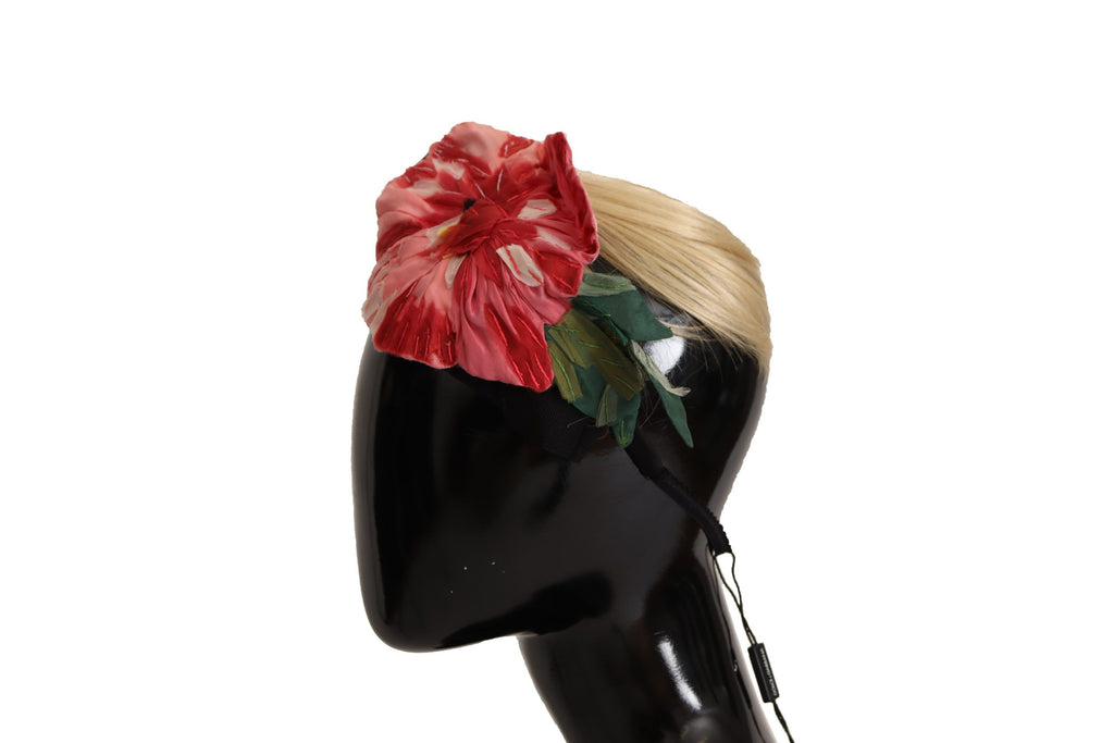 Dolce & Gabbana Black Silk White Hair Hairdresser Tiara Headband
