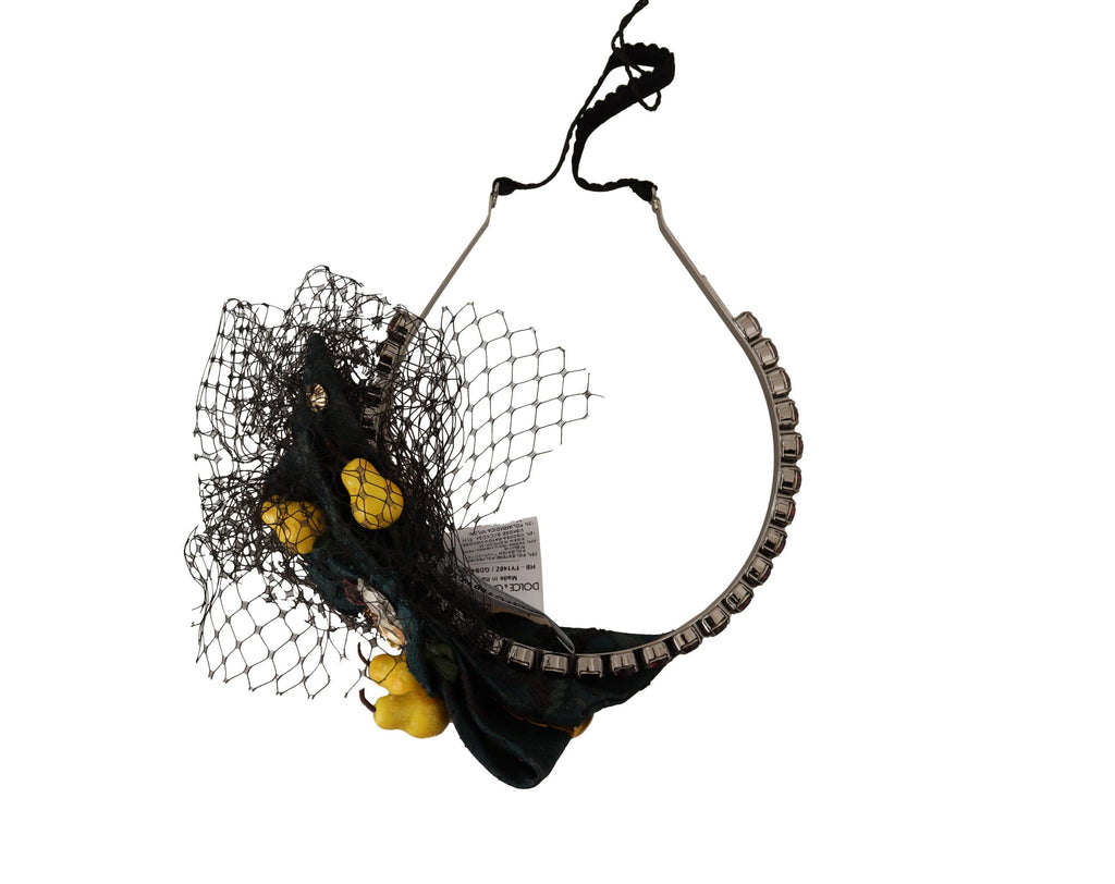 Dolce & Gabbana Lila Kristall Diadem Stirnband Zitronen Sizilien Tiara
