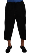 Dolce & Gabbana Black Cotton Bullfighter Sweatpants Shorts Trousers