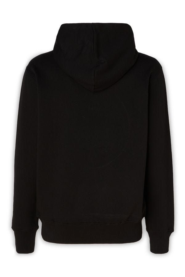 Versace Jeans Beautiful Black Cotton Hooded Sweatshirt