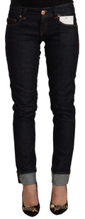 Eight Black Slim Fit Low Rise Cotton Denim Jeans