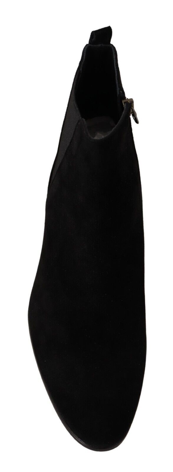 Dolce & Gabbana Black Suede Leather Chelsea Men's Boots Shoes