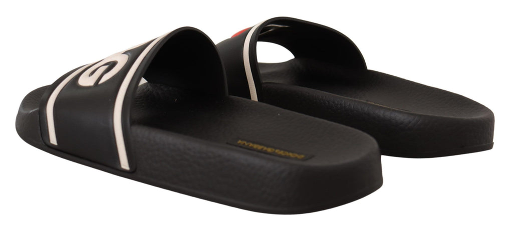 Dolce & Gabbana Schwarzes Leder I Love D&amp