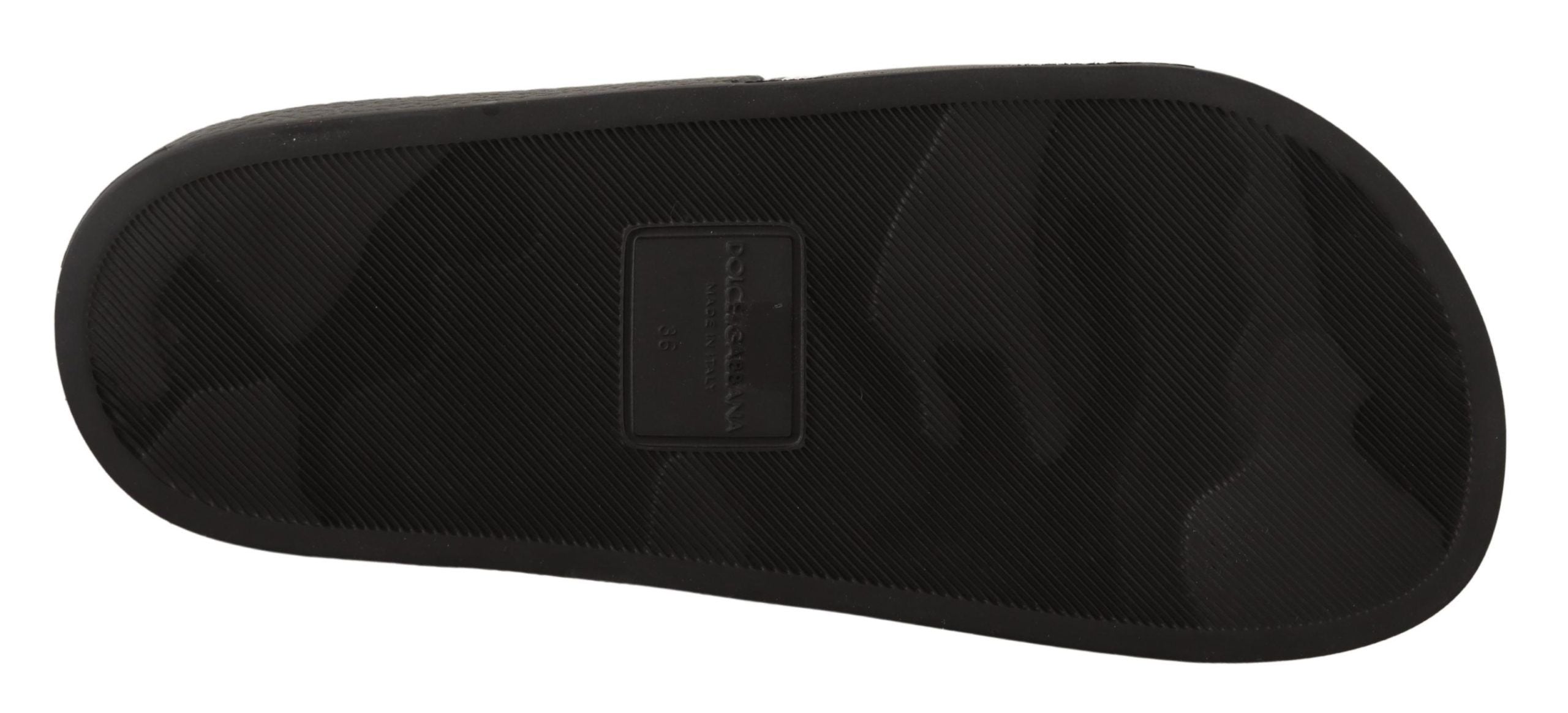 Dolce & Gabbana Schwarzes Leder I Love D&amp