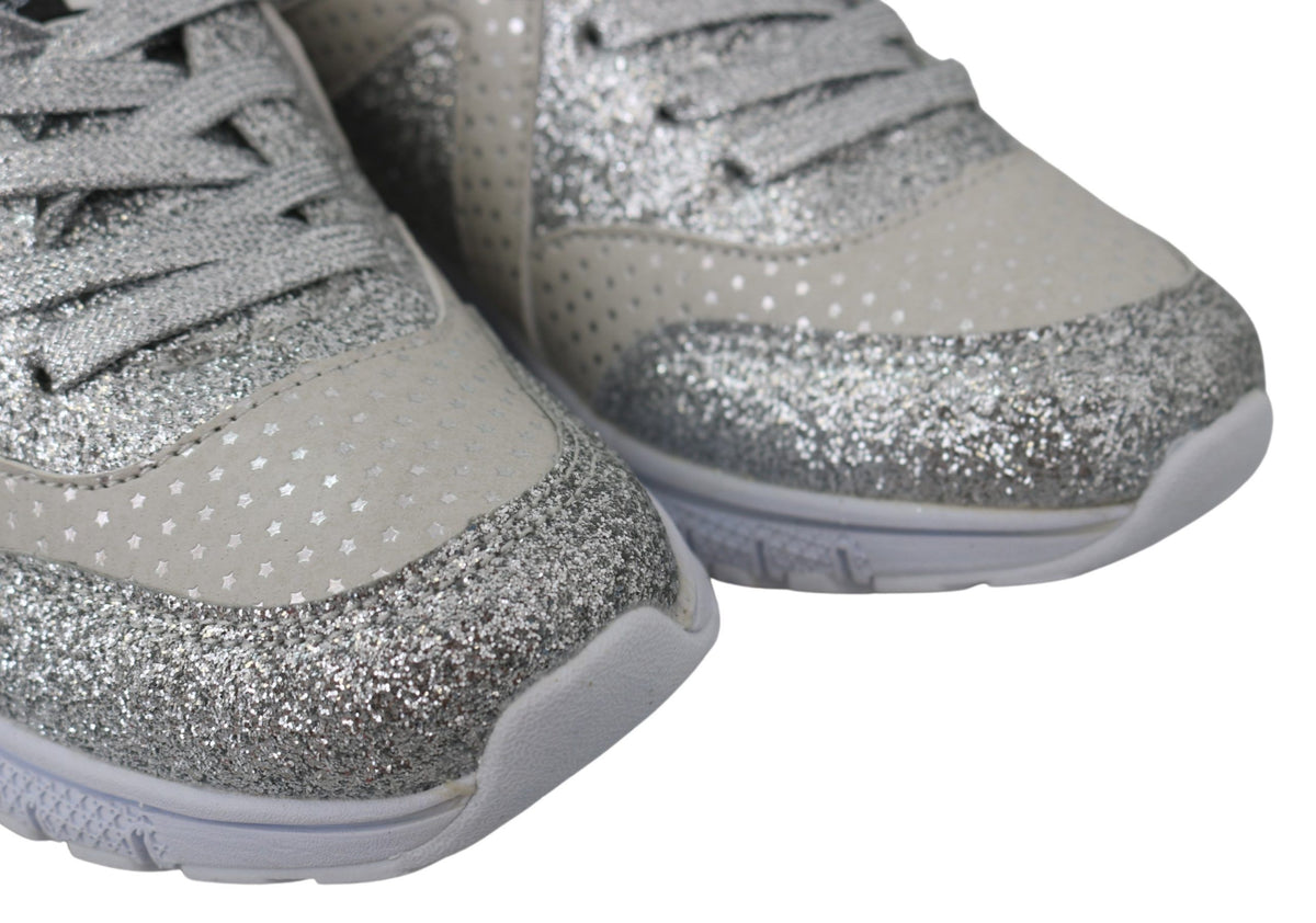 Plein Sport Schicke Silver Runner Jasmines Turnschuhe