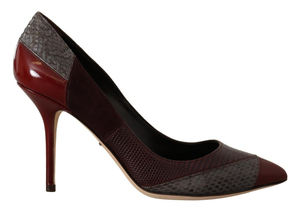 Dolce & Gabbana Multicolor Exotische Leder Absätze Pumps Schuhe