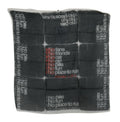 Costume National Dunkelgrauer Foulard-Schal aus Wolle mit Branding