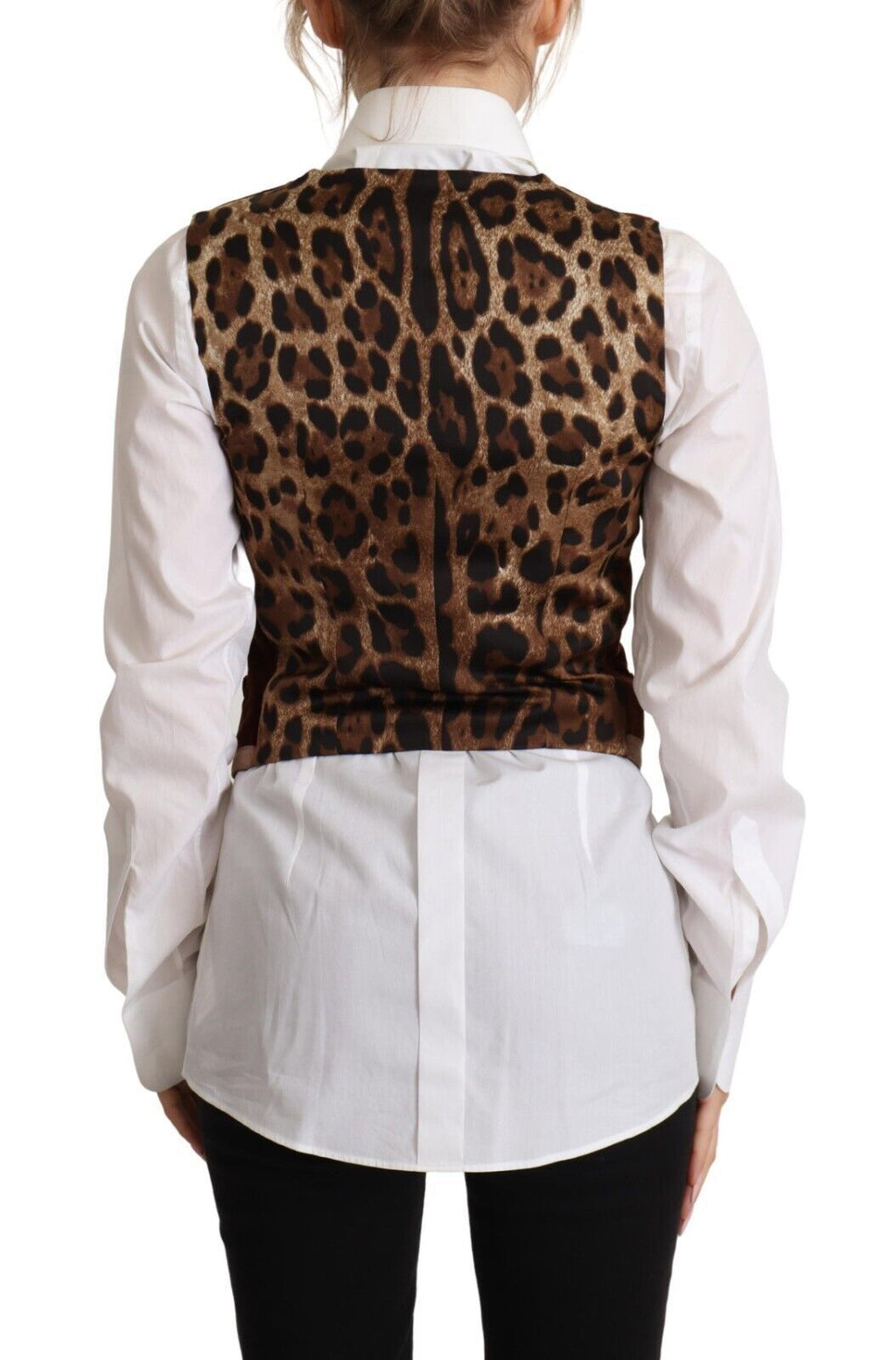 Dolce & Gabbana Burgundy Cotton Velvet Sleeveless V-Neck Vest Top