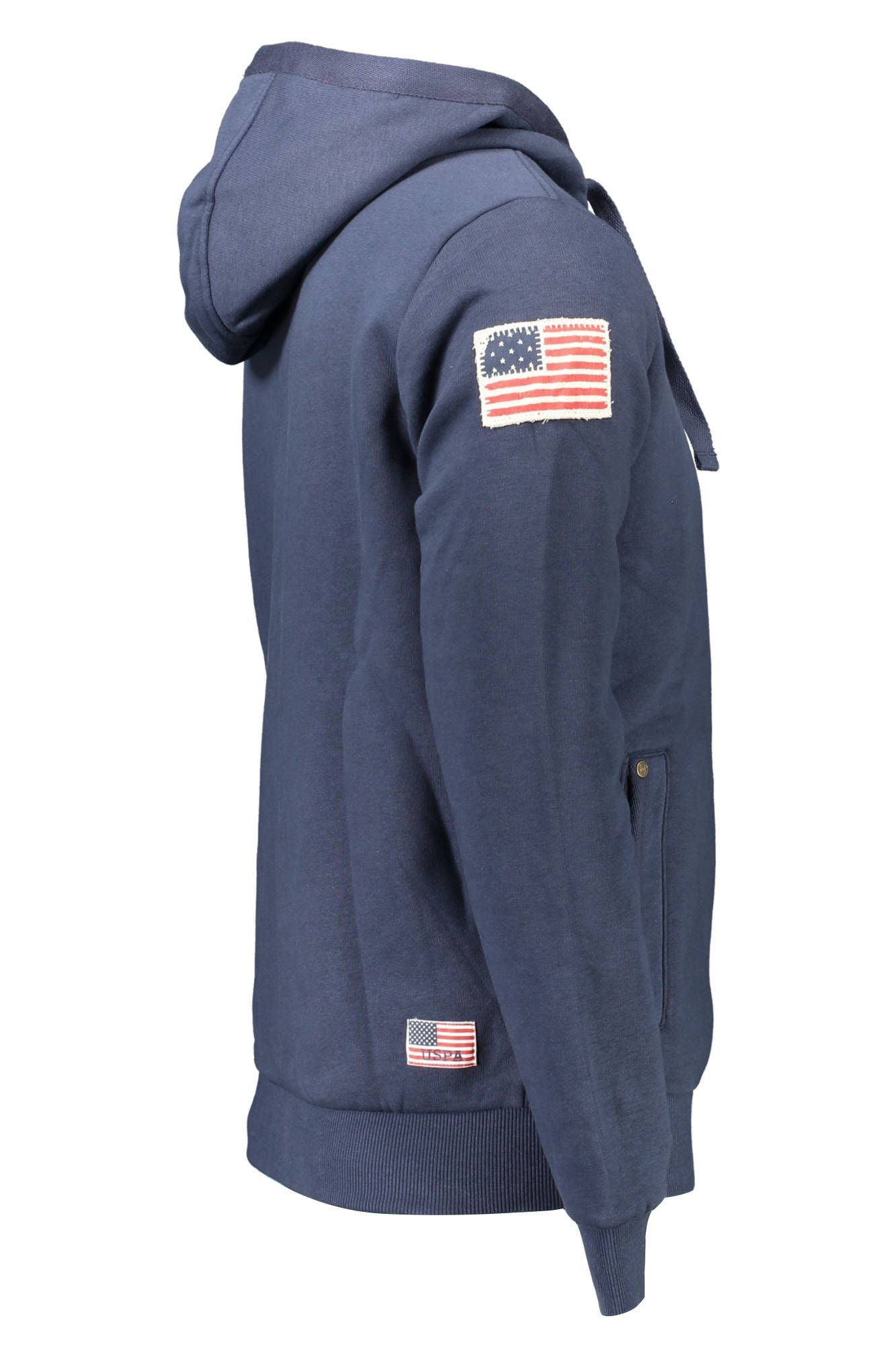 U.S. POLO ASSN. Blaues Baumwoll-Sweatshirt für Herren