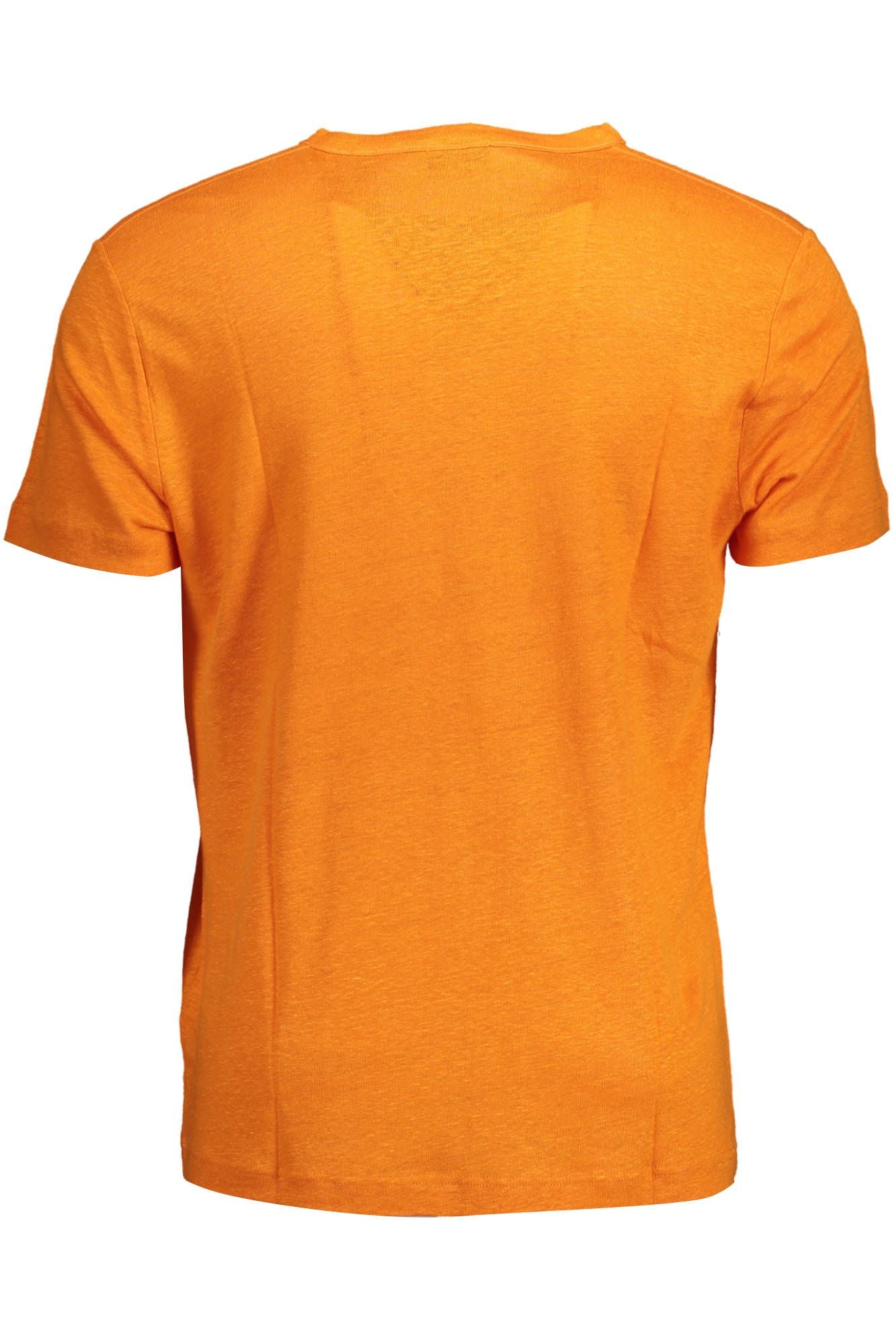 Gant Arancione Bio-Baumwoll-T-Shirt für Herren