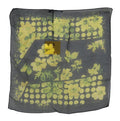 GF Ferre Black Yellow Floral Wrap Scarf Foulard Shawl