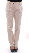 Dolce & Gabbana Beige Cotton Chino Trousers