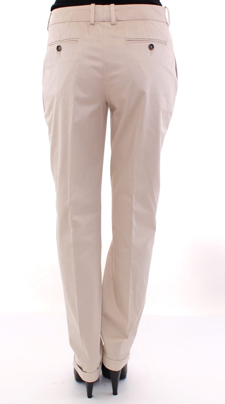 Dolce & Gabbana Beige Cotton Chino Trousers