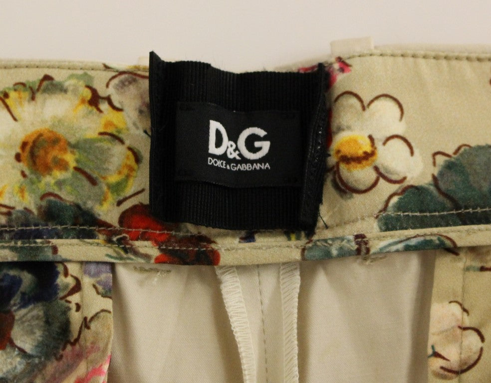 Dolce & Gabbana Beige Cotton Chino Trousers