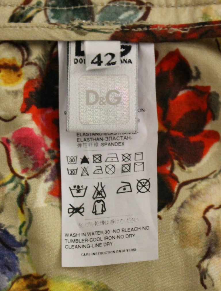 Dolce & Gabbana Beige Cotton Chino Trousers