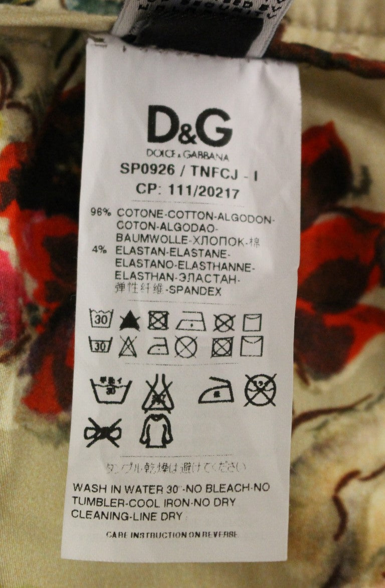 Dolce & Gabbana Beige Cotton Chino Trousers
