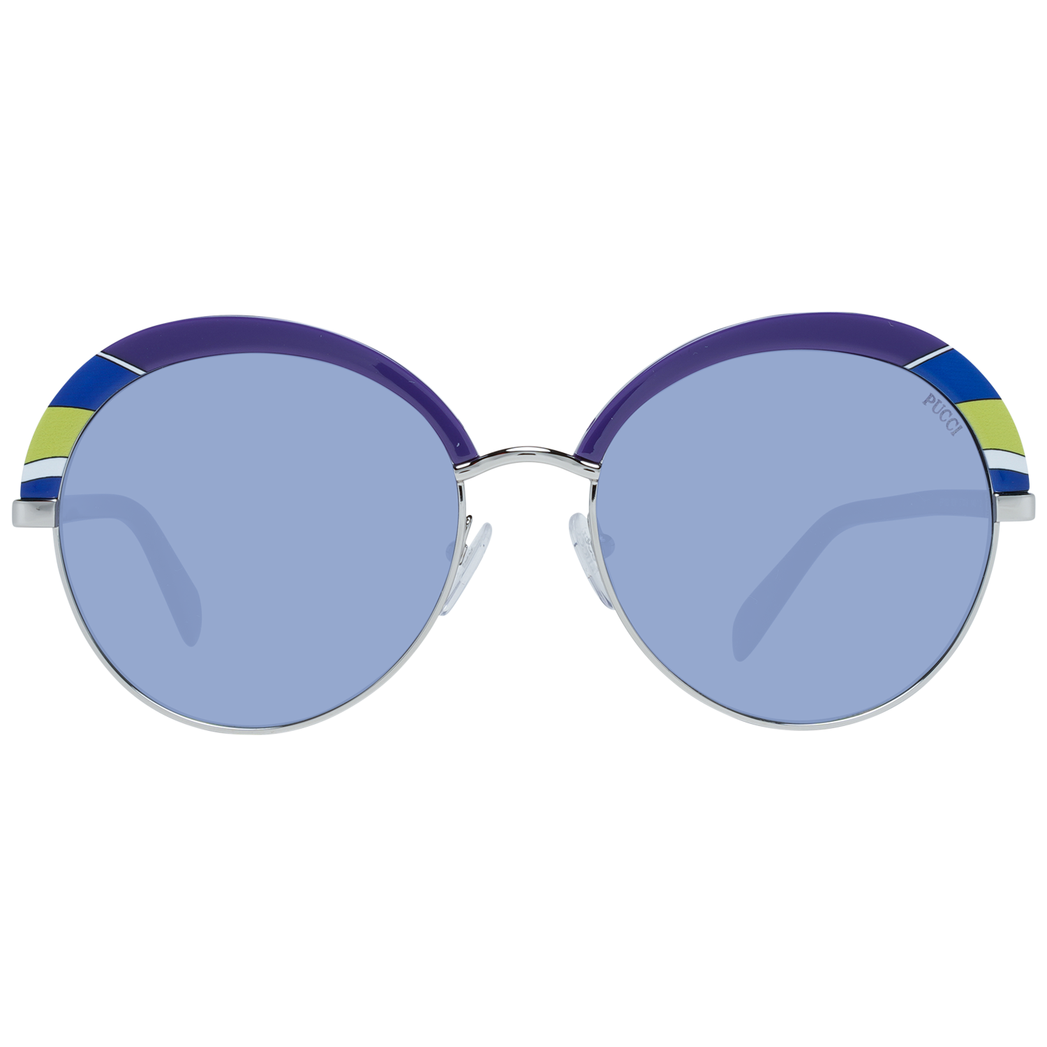 Emilio Pucci Lila Metall- und Kunststoff-Sonnenbrille