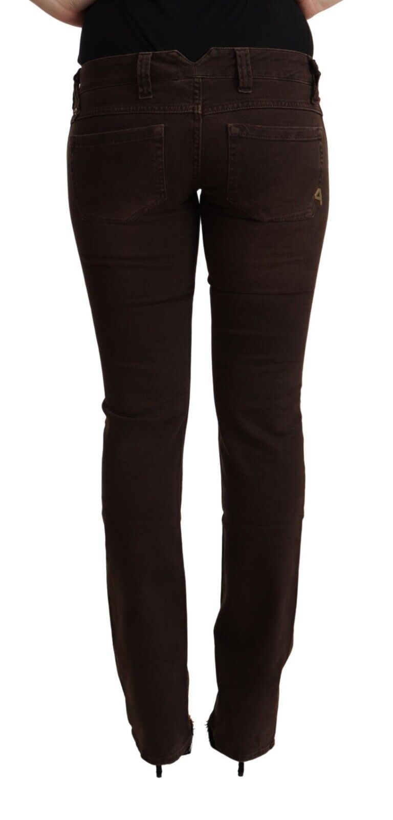 CYCLE Brown low-rise slim-fit denim cotton-stretch jeans