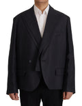 Dolce & Gabbana Blaue Leinen Blazer Jacke für Herren