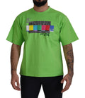 Dolce & Gabbana Green Cotton T-Shirt DG CHANNEL Top