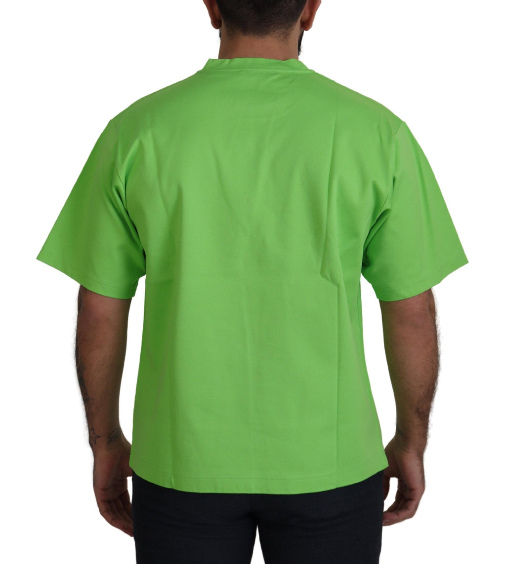 Dolce & Gabbana Green Cotton T-Shirt DG CHANNEL Top
