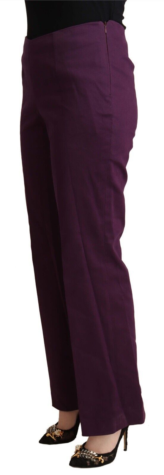 BENCIVENGA Violette konisch zulaufende Freizeithose mit hoher Taille