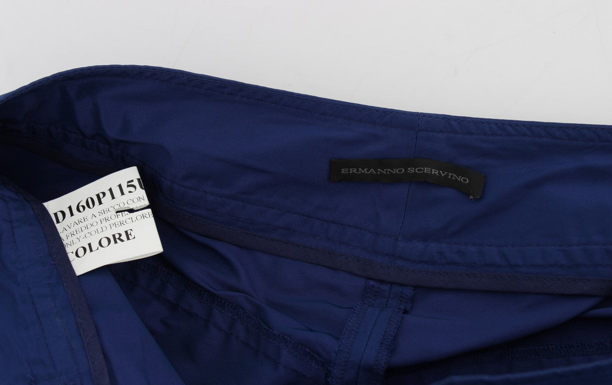 Ermanno Scervino Blaue Über-Knie-Bermudashorts