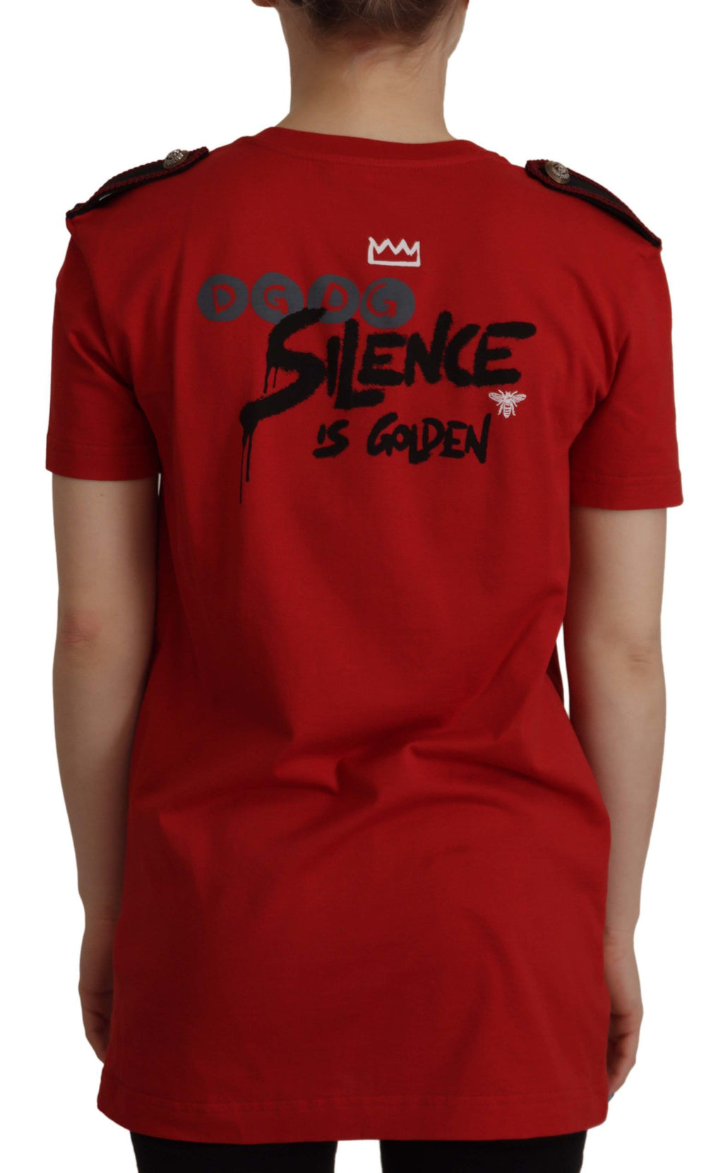 Dolce & Gabbana Red Amor Vincit Omnia Crewneck T-Shirt
