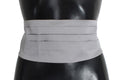 Dolce & Gabbana Grauer Taillengürtel Seidenkummerbund