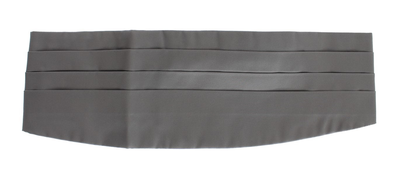 Dolce & Gabbana Grauer Taillengürtel Seidenkummerbund