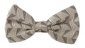 Dolce & Gabbana Grey 100% Silk Adjustable Neck Bow Tie