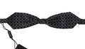 Dolce & Gabbana Black White Round Neck Butterfly Tie 100% Silk