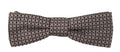 Dolce & Gabbana Black White Floral Silk Necktie Bow Tie