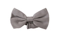 Dolce & Gabbana Grey 100% Silk Adjustable Neck Bow Tie